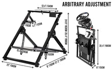 Load image into Gallery viewer, Minneer X PRO G923 Racing Wheel Stand Fit for Logitech Fanatec Thrustmaster, G25 G27 G29 G920 T300 T500 T300RS PS4 Xbox Solid Foldable Gaming Steering Simulator Cockpit. Wheel &amp; Pedals Not Included
