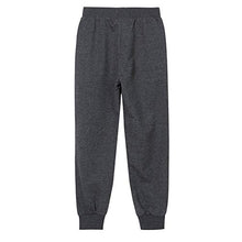Load image into Gallery viewer, UNACOO Girls Soft French Terry Pull-on Jogger Pants with Loose Fit (deep Grey, xs(3-4 Years))
