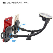Load image into Gallery viewer, Kolasels Dual Phone Holder for Car , Phone Mount for Truck Windshield/Dashboard Compatible with iPhone 11/Xs/Xr/X/8 Plus/8/7/6, Samsung Note 10+/10/9/8/7, HTC, LG and More 3.5-6.5 inch Cell Phone
