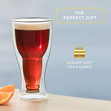 Load image into Gallery viewer, Dragon Glassware Beer Glass, Insulating Double Walled Glass, 13.5-Ounce

