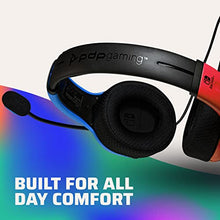 Load image into Gallery viewer, PDP Gaming LVL40 Stereo Headset with Mic for Nintendo Switch - PC, iPad, Mac, Laptop Compatible - Noise Cancelling Microphone, Lightweight, Soft Comfort On Ear Headphones - Mario Red &amp; Blue
