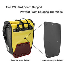 Load image into Gallery viewer, ROCKBROS Bike Pannier Waterproof 27L Large Capacity Bike Bag Rear Rack Bicycle Pannier Bag Waterproof for Grocery Touring Cycling (Yellow2)
