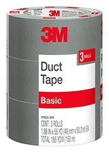 Load image into Gallery viewer, 3M Basic Duct Tape, 1055-3PK, 1.88 inch by 55 yards, 3 rolls
