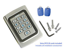 Load image into Gallery viewer, Supreform IP68 Waterproof Universal 12V 24VDC Metal Case Digital Wired Keypad for Garage Door, Gate Opener and Access Control Systems, Code or ID Card Access
