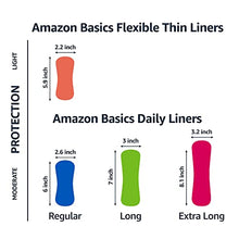 Load image into Gallery viewer, Amazon Basics Daily Pantiliner, Long Length, 120 Count, 3 Packs of 40 (Previously Solimo)
