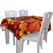 Load image into Gallery viewer, ALAZA Red Maple Thanksgiving Celebrate Thanksgiving Tablecloth,Washable Tablecloth,60 x 108 Inch Oblong/Rectangle Tablecloth for Family Dinner,Indoor or Outdoor Parties Etc
