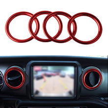 Load image into Gallery viewer, LECART for Jeep Gladiator Accessories Red Interior Trim Air Vent Covers for Jeep Wrangler JL JLU 2018-2022 Gladiator JT 2020 2021 2022
