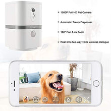Load image into Gallery viewer, SKYMEE Petalk AI II Dog Camera Automatic Treat Dispenser, WiFi Full HD Pet Camera with 180° Pan Full-Room View,Night Vision,Two Way Audio for Dogs and Cats,Compatible with Alexa (2.4G WiFi Only)
