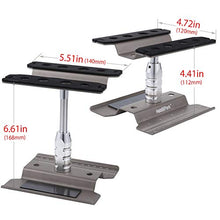 Load image into Gallery viewer, Hobbypark RC Car Stand Work Station with Weight Repair Workstation Aluminum Alloy 360 Degree Rotation Lift Or Lower for 1/12 1/10 1/8 Scale (Titanium)
