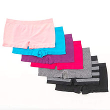 Load image into Gallery viewer, Alyce Intimates Pack of 7 Seamless No Show Womens Boyshort Hipster Panty, Standard &amp; Plus Sizes
