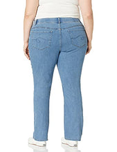 Load image into Gallery viewer, Riders by Lee Indigo Women's Plus Size Stretch No Gap Waist Bootcut Jean, Mist, 18W
