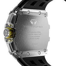 Load image into Gallery viewer, TSAR BOMBA Watch for Men, Luxury Square Watch Japan Quartz Movement Sapphire Glass Mens Watches with Chronograph 50M Waterproof Luminous Calendar Men's Wrist Watches
