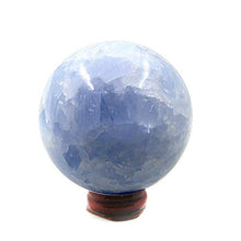 Load image into Gallery viewer, WindBell Large Blue Celestite Sphere Natural Ball Energy Stone Decoration

