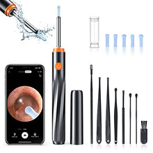Load image into Gallery viewer, Ear Cleaner with Camera, Ear Wax Removal with 8 Pcs Ear Set, Ear Cleaning Kit with 6 Ear Spoon, Earwax Removal Tool with Light,Otoscope for iPad, iPhone, Android Phones
