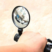 Load image into Gallery viewer, 2PCS Bike Mirrors, Safe Rearview Mirror Bicycle Cycling Rear View Mirrors Adjustable Rotatable Handlebar Mounted Convex Glass Mirror for Mountain Road Bike (Black - 2 Pack)
