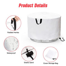 Load image into Gallery viewer, Tiga Fire Pit Shelter Cover Solo Stove Yukon, Round Fire Place Weatherpoof Cover Solo Stove Ranger, Heavy Duty 600D Polyester Oxford, Waterproof, Weatherpoof UV proof Drawstring &amp; Storage Bag
