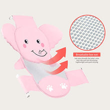 Load image into Gallery viewer, AIR&amp;TREE Baby Bath Seat Support Net, Quick Drying, Adjustable, Comfortable, Non-Slip, Infant Bathtub Sling Shower Mesh for a Tub, with Safety Support Corner (Pink Elephant)
