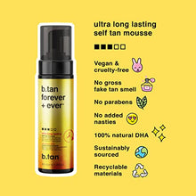 Load image into Gallery viewer, b.tan Besties Self Tanner Bundle | Tanned AF Self Tan Mousse for the Fastest, Darkest Tan with B.tan Forever + Ever for an Ultra Long Lasting Tan Plus Self Tanning Mitt | Try Our Bestsellers &amp; Save
