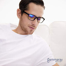 Load image into Gallery viewer, GAMMA RAY 003 UV Glare Protection Amber Tinted Computer Readers Glasses Anti Harmful Blue Rays in Shatterproof Memory Flex Frame - +0.00 Magnification
