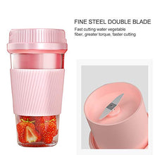 Load image into Gallery viewer, Ulgoo Portable Blender Mini Personal Mixer With USB Rechargeable Juicer Smoothie Blender Smoothie Maker Cordless BPA Free Small Juicer for Home Outdoors (Pink)
