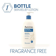 Load image into Gallery viewer, Aveeno Skin Relief Fragrance-Free Moisturizing Lotion for Sensitive Skin, with Natural Shea Butter &amp; Triple Oat Complex, Unscented Therapeutic Body Lotion for Itchy, Extra-Dry Skin, 18 fl. oz
