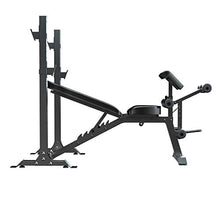 Load image into Gallery viewer, Murtisol Olympic Weight Bench, 5-Level Adjustable for Weight-Lifting&amp;Full-Body Workout, 265lbs Weight Capacity, for Home use Indoor, Black
