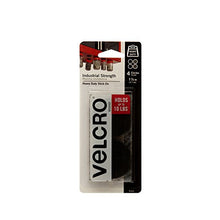 Load image into Gallery viewer, VELCRO Brand - Industrial Strength | Indoor &amp; Outdoor Use | Superior Holding Power on Smooth Surfaces | Size 4ft x 2in | Tape, Black - Pack of 1, (Model: 90593)
