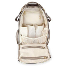 Load image into Gallery viewer, Itzy Ritzy Diaper Bag Backpack – Large Capacity Boss Backpack Diaper Bag Featuring Bottle Pockets, Changing Pad, Stroller Clips and Comfortable Backpack Straps, Vanilla Latte
