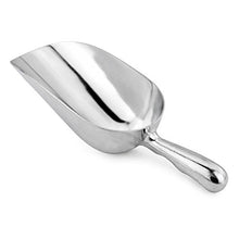 Load image into Gallery viewer, New Star Foodservice 34547 One-Piece Cast Aluminum Round Bottom Bar Ice Flour Utility Scoop, 24 -Ounce, Silver (Hand Wash Only)
