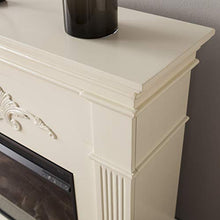 Load image into Gallery viewer, SEI Furniture Sicilian Harvest Traditional Style Electric Fireplace, Ivory
