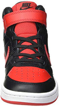 Load image into Gallery viewer, Nike Court Borough MID Basketball Shoe - Kids' Black/University Red-White 2
