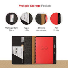 Load image into Gallery viewer, Moonsafari A4 Reusable Notebook Cover &amp; Rocketbook Cover Smart Business Notebook Cover for Everlast, Fusion, Wave, Moleskin and More with Pen Loop &amp; Business Card Holder - Brown,A4/Letter 11" x 8
