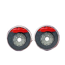 Load image into Gallery viewer, Brake Disc Cufflinks, tie clips, Brake pad cufflinks, car fans gifts, Wedding Jewelry, automotive engineers gifts, Groom Gifts, men's gifts
