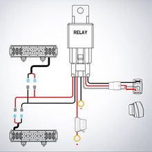 Load image into Gallery viewer, Nilight - 10013W NI -WA 07 LED Light Bar Wiring Harness Kit SASQUATCH LIGHTS 12V 5Pin Rocker Switch Laser On off Waterproof Switch Power Relay Blade Fuse-2 Lead,2 Years Warranty
