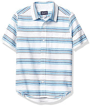 Load image into Gallery viewer, The Children's Place Boys' Short Sleeve Striped Oxford Button Down Shirt, BRINE Pool, XX-Large
