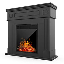 Load image into Gallery viewer, KUPPET 44 Inches Electric Fireplace - Space Fireplace Heater, Log Hearth with Realistic Flame and Remote Control
