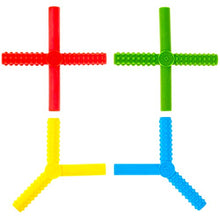 Load image into Gallery viewer, Gafly X's and Y's (5 Pack)-Sensory Chewy for Children with Autism, Kids Special Needs Chew Tubes, Oral Motor Chewers, Silicone, Red Blue Yellow Green
