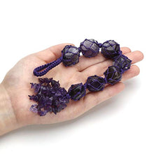 Load image into Gallery viewer, Jovivi Chakra Stones Set, Natural Amethyst Healing Crystals Wall Hanger Reiki Tumbled Gemstones Tassel Spiritual Meditation Hanging Ornament/Window Ornament/Feng Shui Decor
