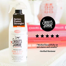Load image into Gallery viewer, Skout’s Honor: Urine and Odor Destroyer - Remove Stains &amp; Odors, Quickly Eliminate Cat Urine, Vomit &amp; Hairballs, Marking scent - All Natural Professional Strength
