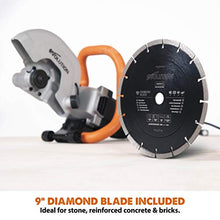 Load image into Gallery viewer, Evolution R230DCT - 9 in Concrete Saw (Aka Circular Saw, Angle Grinder, Chop Saw, Cut Off Saw, Demo Saw, Disc Cutter, Power Cutter) - 15A Motor, No Gas - 3-1/2 In Cut - Incl Diamond Masonry Blade
