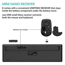 Load image into Gallery viewer, Wireless Keyboard Mouse Combo, BreSii Wireless Keyboard and Mouse Computer Keyboards Mouse Full-size Silent Slim 2.4GHz USB For kids E-Learning PC Desktop Computers Notebook Laptop Windows Office Home
