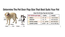 Load image into Gallery viewer, Ideal Pet Products 80" Fast Fit Aluminum Pet Patio Door, Cat Flap, 6.25" x 6.25" Flap Size, White
