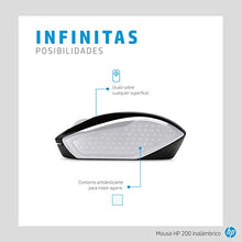 Load image into Gallery viewer, HP Wireless Mouse 200 (Black/Silver, 2HU84AA)
