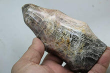 Load image into Gallery viewer, Crystal, 485G Natural Black Moonstone Crystal Healing Chakra Aura Torch Shape J32
