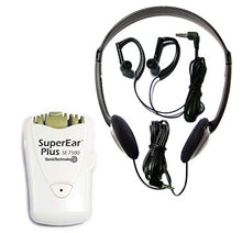 Load image into Gallery viewer, SuperEar Plus Sonic Ear Personal Sound Amplifier with Case, Headphones and Discreet Earbuds PSAP facilitates CMS MDS/ADA/ACA Section 1557 Auxiliary Aid Compliance
