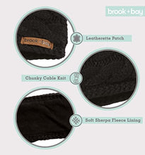 Load image into Gallery viewer, Womens Winter Ear Warmer Headband - Fleece Lined Cable Knit Ear Band Covers for Cold Weather - Soft &amp; Stretchy Head Wrap
