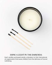 Load image into Gallery viewer, Premium Rose &amp; Sandalwood Hand Poured Scented Candles, 8 oz | 45 Hour Burn, Long Lasting, Highly Scented, All Natural Soy Candles | Relaxing Aromatherapy Candle with Matte Black Glass Gift Box
