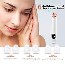 Load image into Gallery viewer, Blackhead Remover Vacuum Facial Acne Pore Suction Blackhead Vacume Cleaner Extractor Tool Face Comedone Removal with 6 Probes LCD Screen for Women &amp; Men by Sunrich
