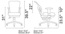 Load image into Gallery viewer, Modway Articulate Ergonomic Mesh Office Chair in Black
