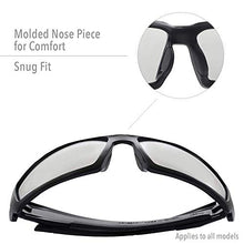 Load image into Gallery viewer, Uvex by Honeywell Hypershock Safety Glasses, Clear Frame with Red Mirror Lens &amp; Anti-Scratch Hardcoat (S2974)
